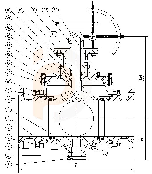 Three-way Ball Valve